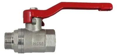 Obrázok produktu pre Guľový kohút 1 1/4" s pákou, mosadzný, PN25