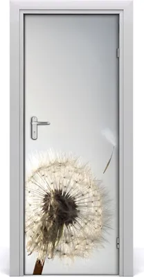 Produktbild von Tulup Türaufkleber 75x205 cm Dekorative Aufkleber Selbstklebend Wasserdichte Tapete Abnehmbar Schlafzimmer Wohnzimmer Wohnkultur - Löwenzahn