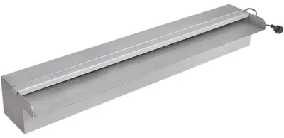 Produktbild von vidaXL Pool-Wasserfall Fontäne mit LEDs Rechteckig Edelstahl 60 cm