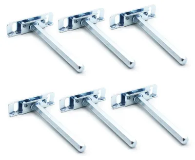Image de Supports invisibles pour étagères murales, lot de 6
