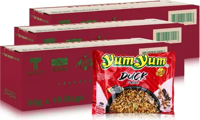 Produktbild von YUM YUM Instant Nudeln 60g Ente Packung 30er