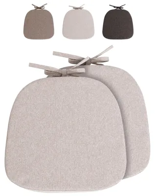 Produktbild von 2 Stück Stuhlkissen - 36 x 36 cm Antirutsch-Kissen für Innen und Außen