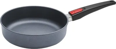 Image de Woll Diamond Lite poêle en fonte à haut bord : manche amovible, tous feux y compris induction, Ø 24 cm, 7 cm de haut, 2,5 litres