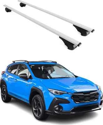 Image de Barres de toit Transversales pour Subaru Crosstrek 2024 Fer Argent