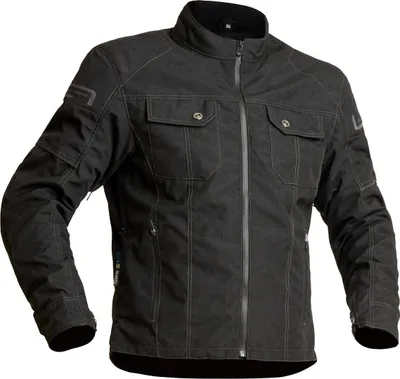 Produktbild von Lindstrands Lugnet wasserdichte Motorrad Textiljacke, schwarz, 54