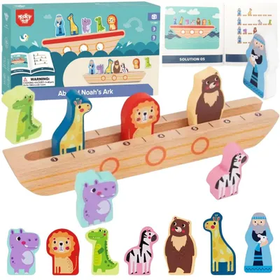 Immagine prodotto di Tooky Puzzle in legno giocattolo per bambini Noè e gli animali