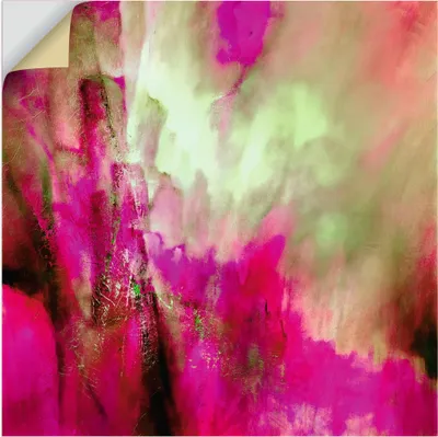 Produktbild von ARTland Wandbild, selbstklebend Pink trifft Grün Größe: 100x100 cm