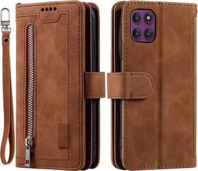 Produktbild von Motorola Edge 70 Hülle - Coverup Klapphülle mit Brieftasche - Braun