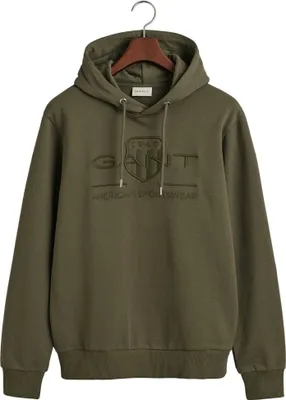 Produktbild von Gant Tonal Regular Fit Kapuzenpullover Grün S Mann Grün S