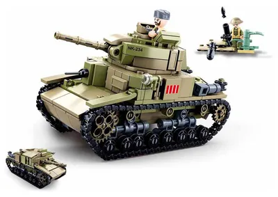 Image de Sluban WWII - Italian Tank 2in1 - 463dlg.