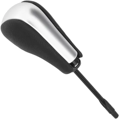 Image de BMW X5 E53 Pommeau de levier de vitesses AUTOMATIQUE NOIR + ARGENT - POMMEAU LONG