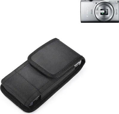 Produktbild von Holster Gürteltasche kompatibel mit Canon IXUS 275 HS Holster Gürtel Tasche wasserabweisend Handy Hülle Schutz Hülle Outdoor schwarz K-S-Trade