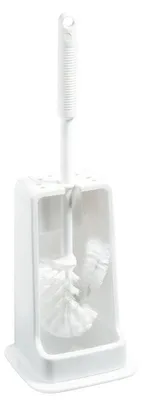 Produktbild von 10x WC-GARNITUR 4-ECKIG,BÜRSTE6140 WEIß,145X145X415MM