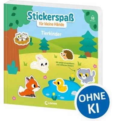 Obrázok produktu pre Stickerspaß für kleine Hände - Tierkinder