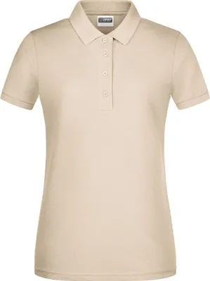 Produktbild von Ladies' Basic Polo Klassisches Poloshirt stone, Gr. M