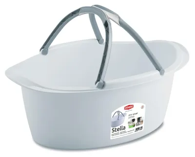 Produktbild von Stefanplast Tragekorb mit Henkel - Kunststoff - 25 l - weis