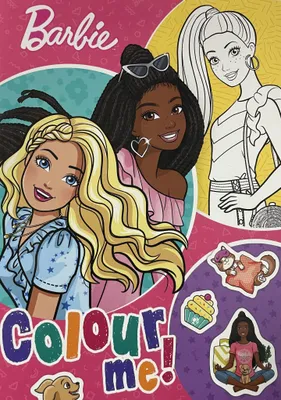 Zdjęcie produktu dla Barbie Colour Me! Kolorowanka z naklejkami 25 szt. dla dzieci