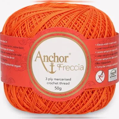 Produktbild von Anchor Freccia 6 – Feines Baumwollgarn für Häkelprojekte (Color 00330)