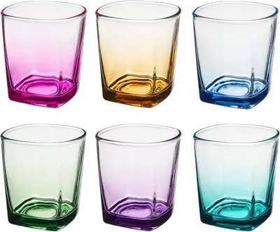 Obrázok produktu pre Farebné sklo 250 ml - farebné poháre MIX