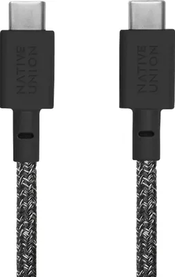 Produktbild von Native Union Eco Belt USB-C-zu-USB-C-Kabel, 1,2 m, schwarz