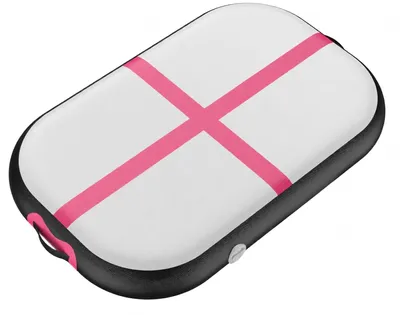 Produktbild von Aufblasbare Gymnastikmatte, 100 x 60 cm, Sprungmatte, 10/20 cm dick, Luftmatte mit Pumpe und Tragetasche