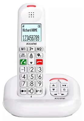 Zdjęcie produktu dla Biały telefon bezprzewodowy – Alcatel – XL685VOICEBLANC –
