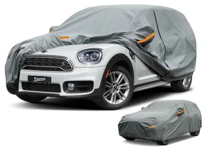 Zdjęcie produktu dla Pokrowiec samochodowy SUV, wodoodporny i oddychający, kolor szary, do pojazdów do 460 cm