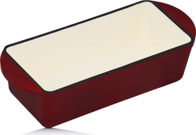 Obrázek produktu pro Litinová zapékací mísa Meal čtvercová 1,6 litru | Tmavě třešňová | Vhodná na indukci, včetně 2 držadel