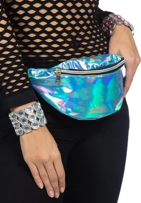 Produktbild von 80er Kostüm Bauchtasche türkis - Fasching Karneval