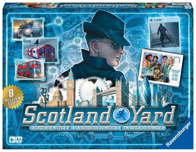 Produktbild von Scotland Yard Refresh 40th Anniversary Brettspiele Geschenk für Kinder ab 8 Jahren Brettspiele für Erwachsene und Kinder ab 8 Jahren 2-6 Spieler
