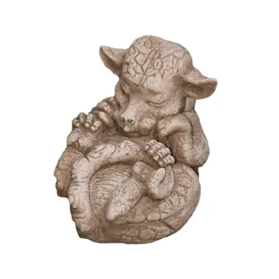 Produktbild von Schönes Drachenbaby aus Steinguss Neu Frostfest Witterungsbeständig V-FS1602