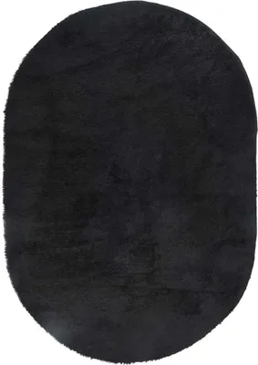 Image de vidaXL Tapis Shaggy à poils longs NAVARRA Noir 300x200 cm Polyester