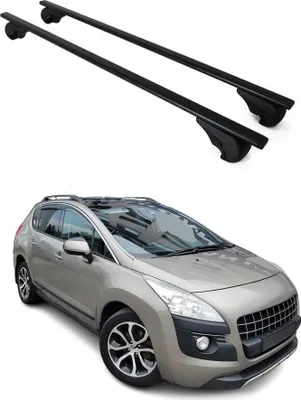 Obrázek produktu pro Příčné střešní nosiče pro Peugeot 3008 (2009–2016), černé