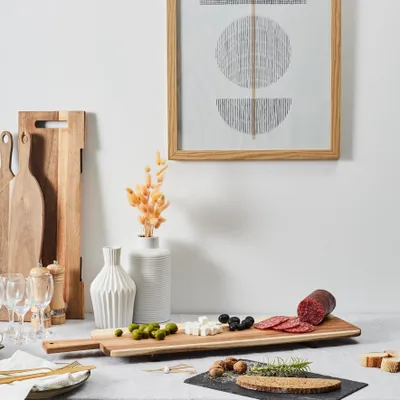 Produktbild von Stehender Präsentationsständer aus Akazienholz, 60 cm