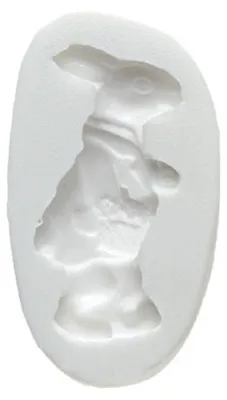 Silikon-Konijnform für Zuckerpaste, 1 Stück, rund, weiß