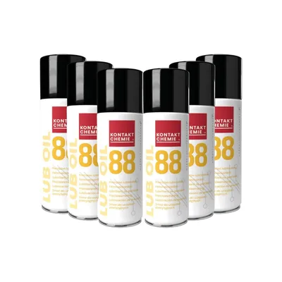 Produktbild von 6 Stück Kontakt Chemie® Feinmechaniköl | LUB OIL 88 | je 200ml