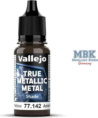 Obrázek produktu pro Vallejo VA77142, kovový odstín – zářivá žlutá