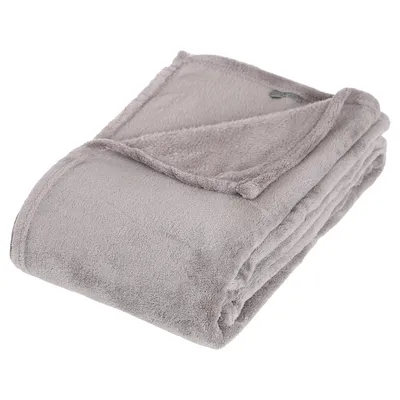 Obrázok produktu pre Plyšová deka 130x180 cm svetlo sivá