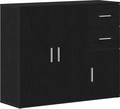 Produktbild von Sideboard Schwarze Eiche 91 x 29,5 x 75 cm Holzwerkstoff