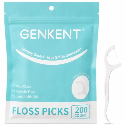 Zahnseide-Sticks 200 Stück, Zahnseide-Picks, Zahnreiniger