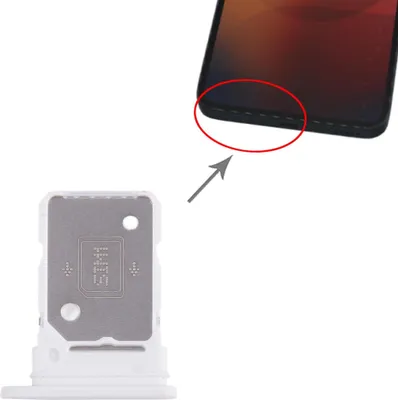 Immagine prodotto di Per Nulla Phone 3A SIM Card Tray Dual SIM Parte di ricambio Bianco