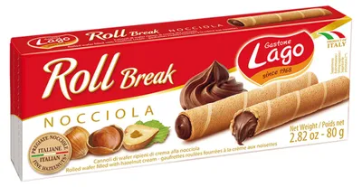 Produktbild von Roll Break 80g Haselnusscreme Tuben - Lago