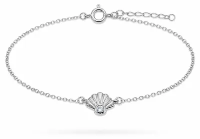 Produktbild von Fußkette Fußkettchen Seemotiv Muschel 925 Silber verstellbar Damen