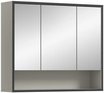 Immagine prodotto di Bagno spiegelkast 3 spiegeldeuren lichtgrijs, crèmekleurig.