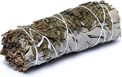 Immagine prodotto di Smudge di salvia bianca con cedro S Set di 2 - ±11x3,5 cm; ±30-40 g