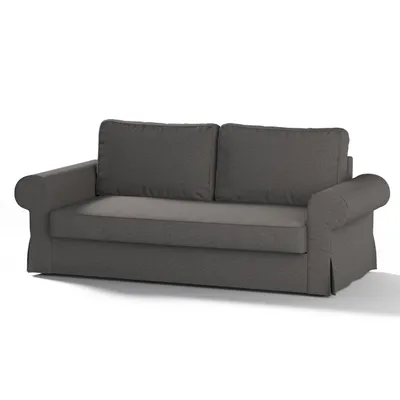 Produktbild von Dekoria Bezug für Backabro 3-Sitzer Sofa ausklappbar, dunkelgrau, Bezug für Backabro 3-Sitzer Sofa