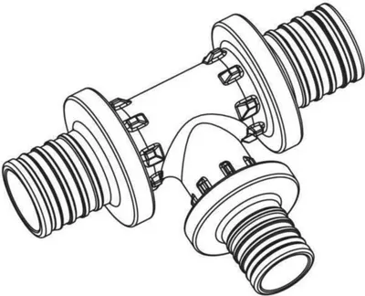 Image de Raccord en T REHAU RAUTITAN PX 32, 16, 32, 1 pièce.