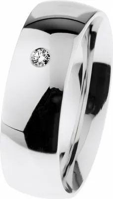 Produktbild von Ernstes Design Damen Ring mit Diamant, silberfarben