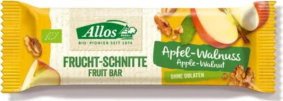 Produktbild von Allos Frucht-Schnitte Apfel Walnuss -- 30g