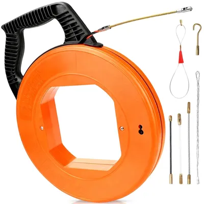 Obrázek produktu pro 30metrový kabelový navíječ, PET, 4,5 mm, s 6 adaptéry pro elektrické kabely